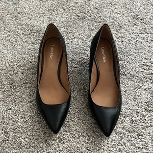Calvin Klein Black Kitten Heel